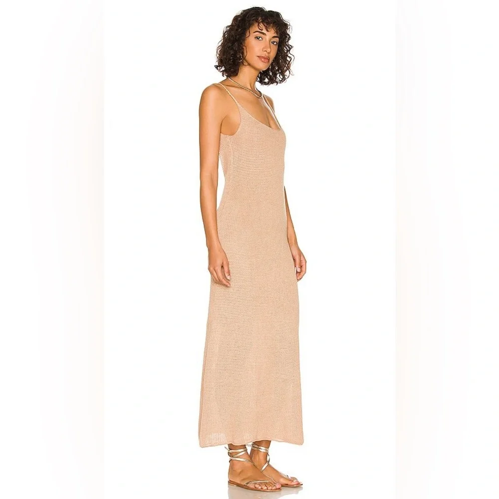 Onia Sweater Maxi Dress In Tan - Picture 4 of 10